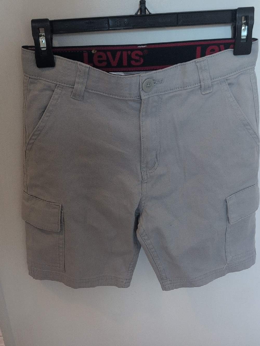 Levi's Boy's Light Gray Cargo Shorts - Pocketed Casual